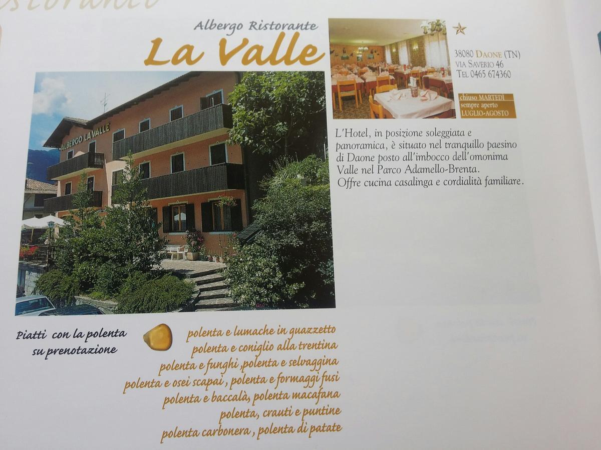 Albergo La Valle Даоне Екстер'єр фото